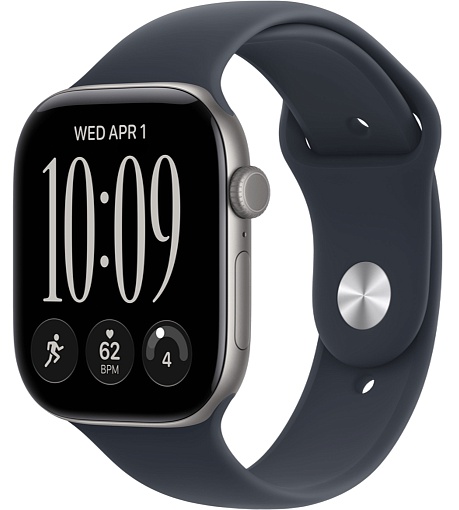 Умные часы Apple Watch Series 12 46mm Space Gray Aluminum Case with Sport Band Navy Blue