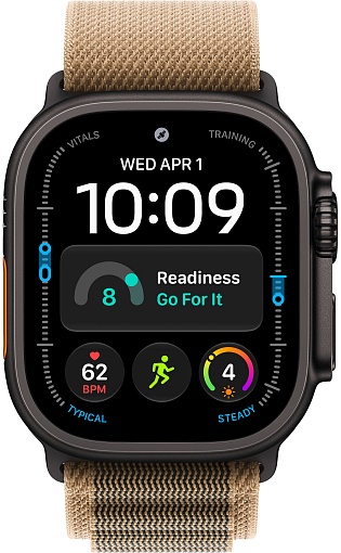 Apple Watch Ultra 4 (2026) 49mm Black Titanium Case with Desert Alpine Loop Small