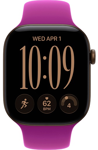 Умные часы Apple Watch Series 12 42mm Dark Bronze Aluminum Case with Sport Band Magenta