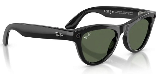 Умные очки Ray-Ban Meta Skyler (Gen2) RW4014, Shiny Black/G15 Green (8056262721230)