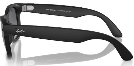 Умные очки Ray Ban Wayfarer RW4008 155-53 Matte Black/Polar Gradient Graphite (8056597988421)