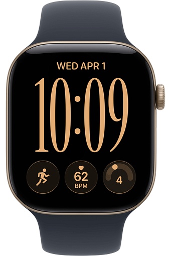 Умные часы Apple Watch Series 12 42mm Light Gold Aluminum Case with Sport Band Navy Blue