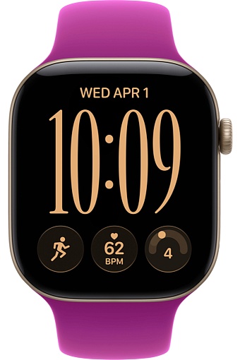 Умные часы Apple Watch Series 12 42mm Light Gold Aluminum Case with Sport Band Magenta