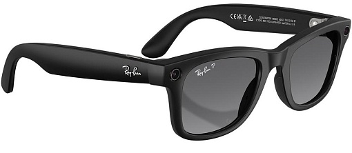 Умные очки Ray-Ban Meta (Gen 2) Wayfarer RW4012 150-50 Size, Matte Black/Polar Gradient Graphite (8056262721414)