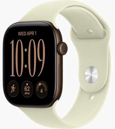 Умные часы Apple Watch Series 12 46mm Dark Bronze Aluminum Case with Sport Band Pale Succulent