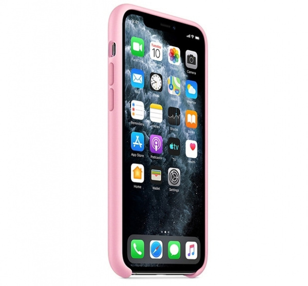 Чехол для iPhone 11 Pro Max Silicone Case силиконовый коралловый