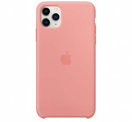 Чехол для iPhone 11 Pro Max Silicone Case силиконовый персиковый