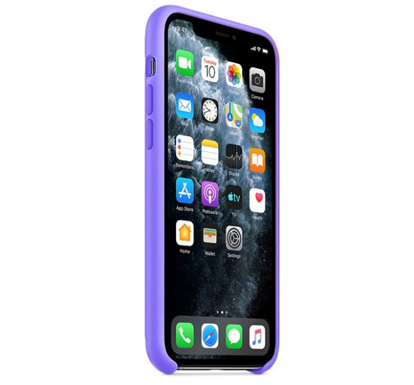 Чехол для iPhone 11 Pro Max Silicone Case силиконовый аметистовый