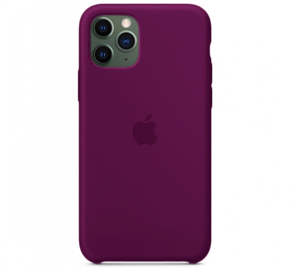 Чехол для iPhone 11 Pro Max Silicone Case силиконовый сливовый