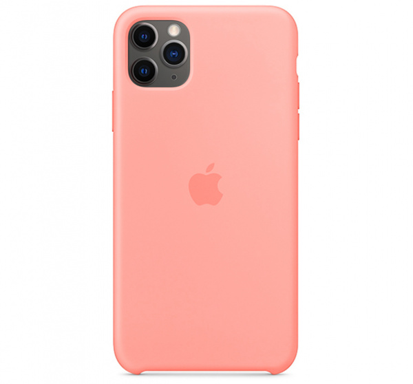 Чехол для iPhone 11 Pro Max Silicone Case силиконовый лососевый