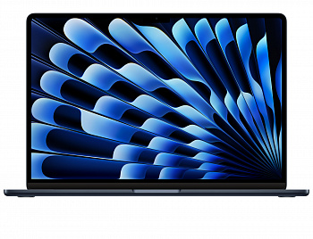 Ноутбук Apple MacBook Air 13 (M3, 8C CPU/10C GPU, 2024), 8 ГБ, 512 ГБ SSD, Midnight (темная ночь) MRXW3