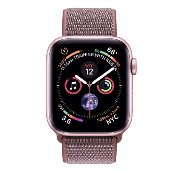 Ремешок для Apple Watch 40/38 mm нейлоновый пыльный пудровый
