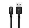 Черный усиленный USB-кабель Lightning Hoco X14 2m