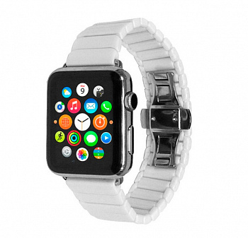 Белый керамический ремешок для Apple Watch 38/40 mm Ceramic Watchband