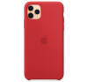 Чехол для iPhone 11 Pro Max Silicone Case силиконовый красный