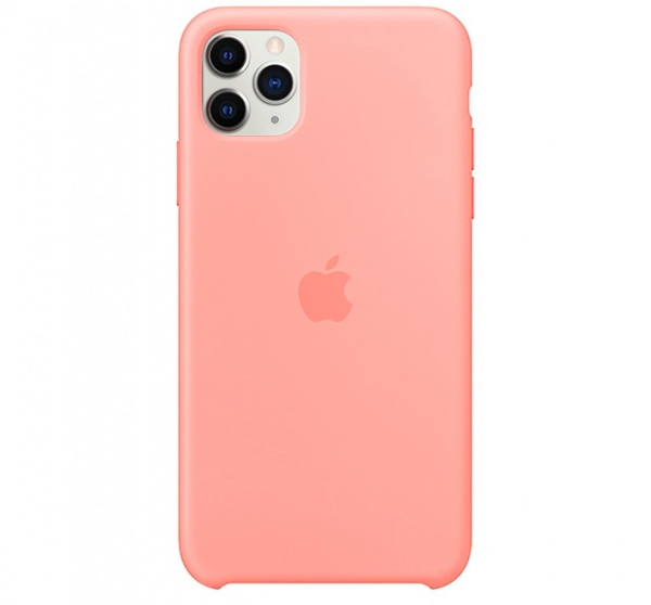 Чехол для iPhone 11 Pro Max Silicone Case силиконовый лососевый