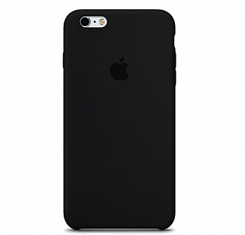 Черный силиконовый чехол для iPhone 6/6S Silicone Case