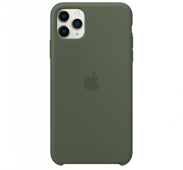 Чехол для iPhone 11 Pro Max Silicone Case силиконовый цвета хаки
