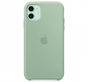 Чехол для iPhone 11 Silicone Case силиконовый мятный