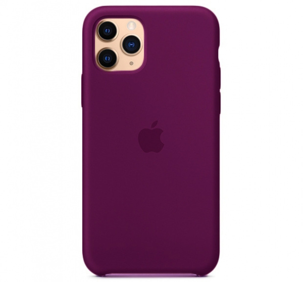Чехол для iPhone 11 Pro Max Silicone Case силиконовый сливовый