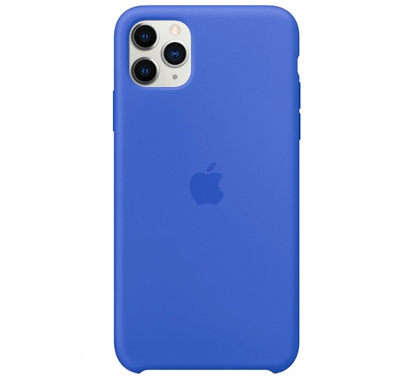 Чехол для iPhone 11 Pro Max Silicone Case силиконовый синий