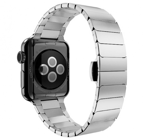 Серебристый стальной ремешок для Apple Watch 38/40 mm Stainless Steel Watchband