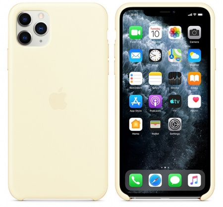 Чехол для iPhone 11 Pro Silicone Case силиконовый цвета дыни
