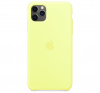 Чехол для iPhone 11 Pro Max Silicone Case силиконовый желто-зеленый