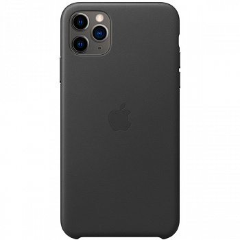 Чехол для iPhone Apple iPhone 11 Pro Max Leather Case Black