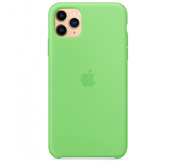 Чехол для iPhone 11 Pro Max Silicone Case силиконовый зеленый