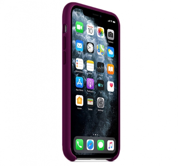 Чехол для iPhone 11 Pro Max Silicone Case силиконовый сливовый