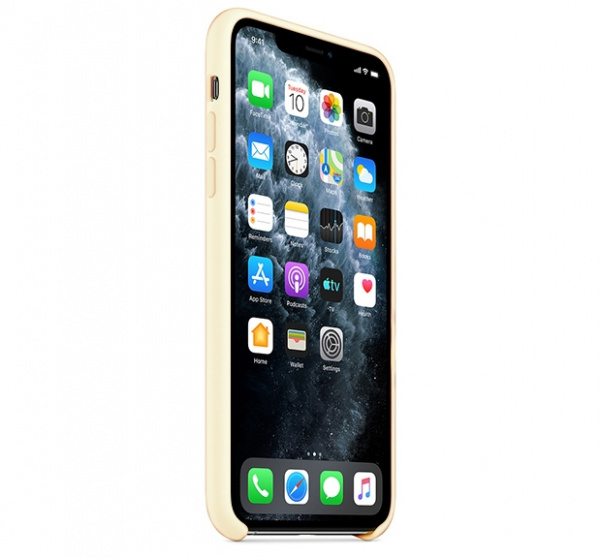 Чехол для iPhone 11 Pro Max Silicone Case силиконовый дыня