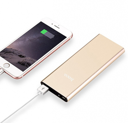 Золотой Power Bank Hoco B16 10000 mAh