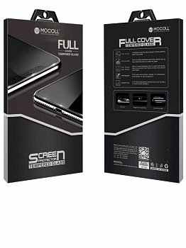 Защитное стекло MOCOLL прозрачное для iPhone X / XS / 11 PRO (Серия Black Diamond)