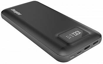 Портативное зарядное устройство с дисплеем Energizer Power Bank UE20018 digit screen 20000 mAh grey