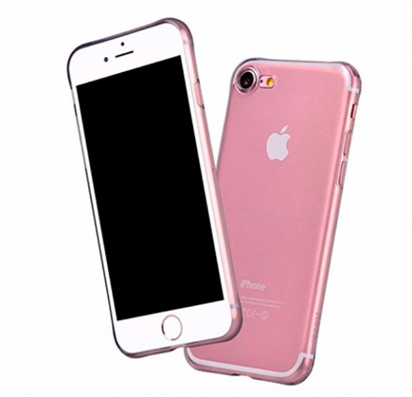 Черный силиконовый чехол для iPhone SE/8/7 Hoco Light
