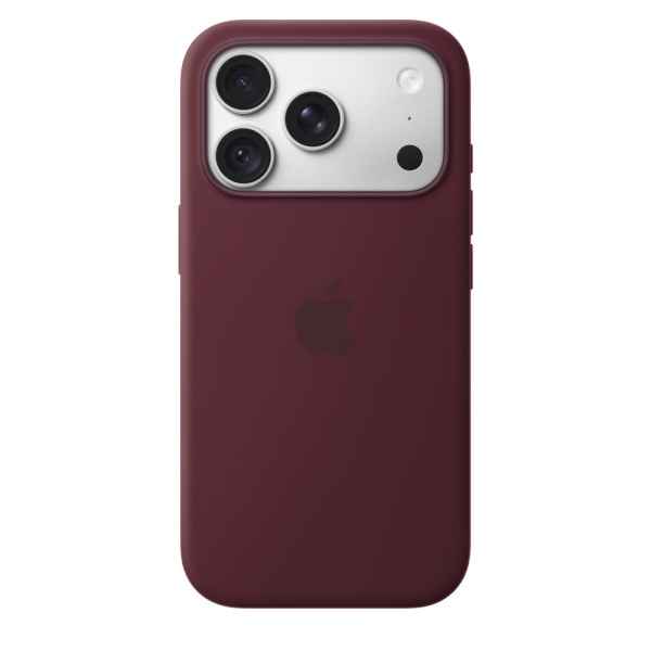 Чехол для смартфона Apple iPhone 18 Pro Silicone Case with MagSafe, бордовый