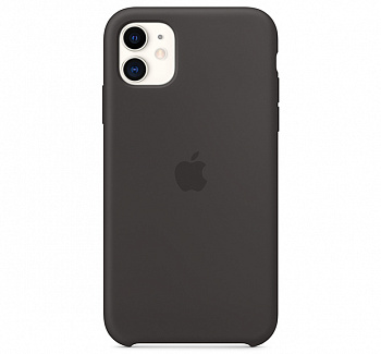 Чехол для iPhone 11 Silicone Case силиконовый черный