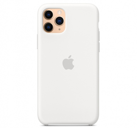 Чехол для iPhone 11 Pro Max Silicone Case силиконовый белый