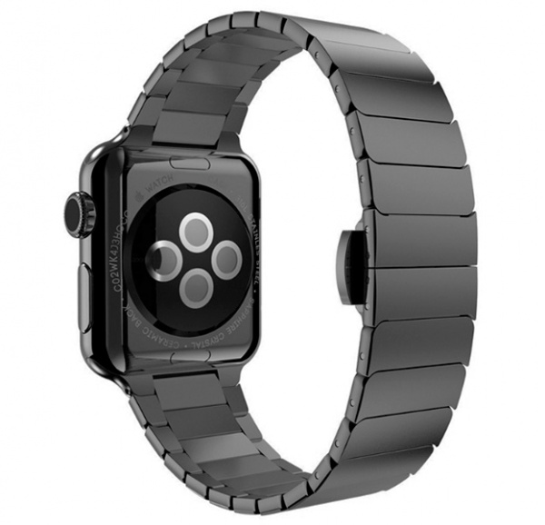 Черный стальной ремешок для Apple Watch 38/40 mm Stainless Steel Watchband