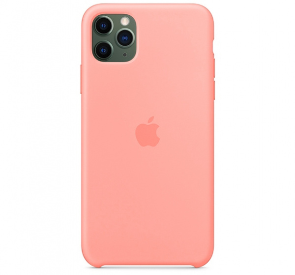 Чехол для iPhone 11 Pro Max Silicone Case силиконовый лососевый