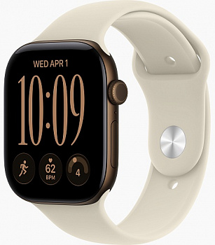 Умные часы Apple Watch Series 12 46mm Dark Bronze Aluminum Case with Sport Band Sand
