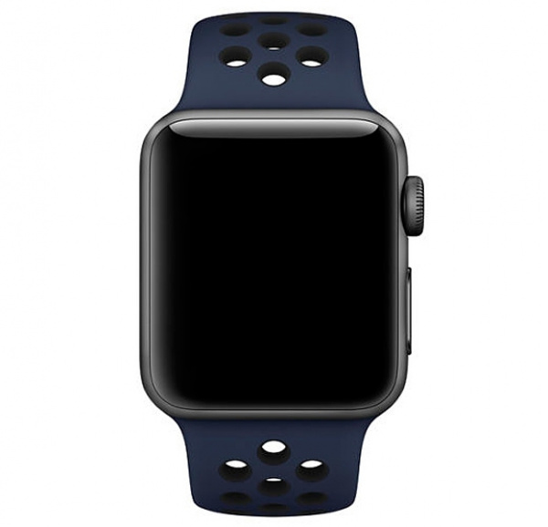 Ремешок Apple Watch 38/40 mm Perforated Sport Band Blue/Black