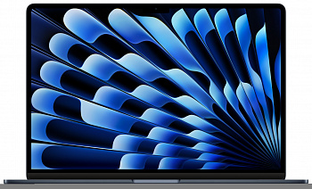 Ноутбук Apple MacBook Air 15 (M3, 8C CPU/10C GPU, 2024), 8 ГБ, 256 ГБ SSD, Midnight (темная ночь) MRYU3