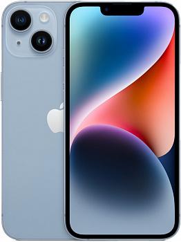Смартфон Apple iPhone 14 128GB, синий EU (1-Sim + E-Sim )