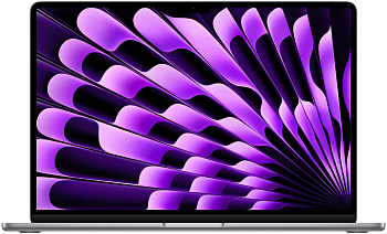 Ноутбук Apple MacBook Air 15 (M2, 8C CPU/10C GPU, 2023), 16 ГБ, 1 ТБ SSD, Space Gray (серый космос) Z18N000TJ