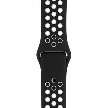 Ремешок Apple 38mm Black/White Nike Sport Band - S/M & M/L