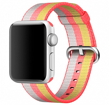 Нейлоновый ремешок для Apple Watch 42/44 mm Красная полоска