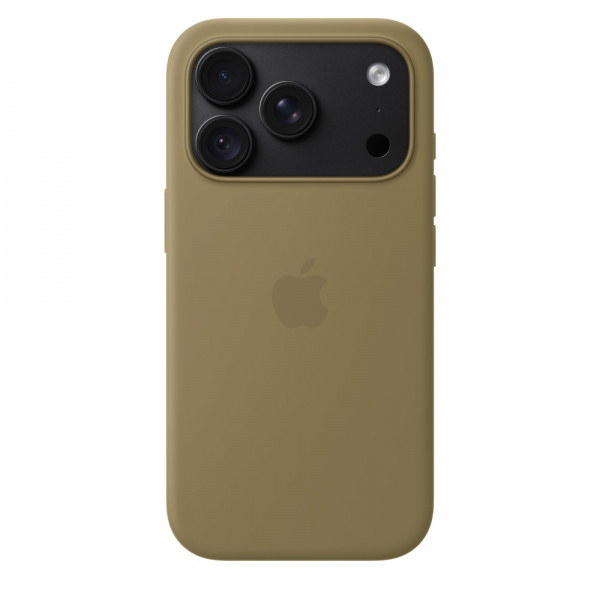 Чехол для смартфона Apple iPhone 18 Pro Silicone Case with MagSafe, оливковый