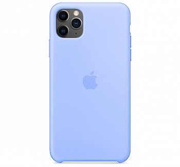 Чехол для iPhone 11 Pro Max Silicone Case силиконовый светло-синий